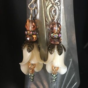 Earrings-Vintage/Floral Design